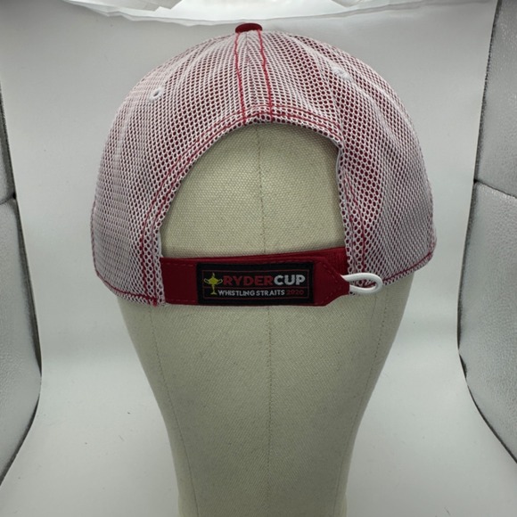 Ryder Cup Whistling Straits 2020 Ahead Classic Fit Golf‎ Hat Red Mesh Cap - Picture 3 of 6